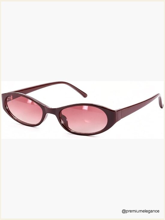 Retro Oval Sunglasses for Women - Small Chic 90s Style Lightweight UV400 main image 7
